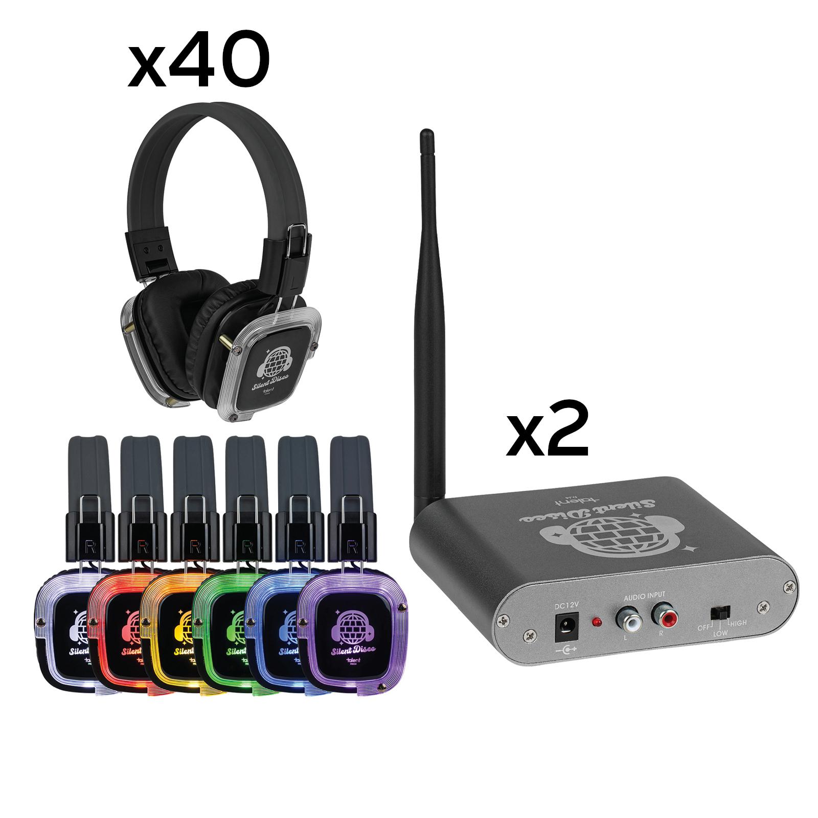 Talent Silent Disco Prism Color Changing Headphone 50 Piece